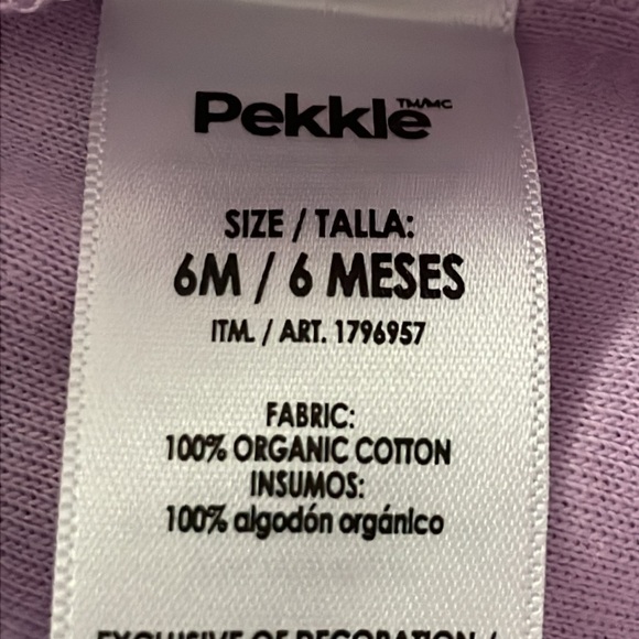 ♥️Pekkle♥️2 Pack Girl Infant pajamas size 6 months - Picture 8 of 8